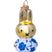 Vondels Ornament glass Nijntje|Miffy Delft blue dress H11cm w|box