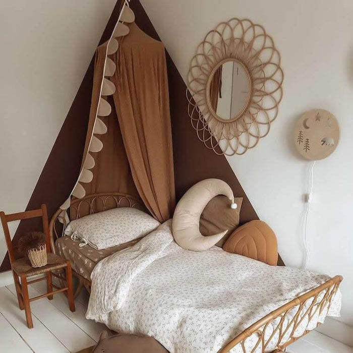 Houten wandlamp kinderkamer | Bosdieren - blank