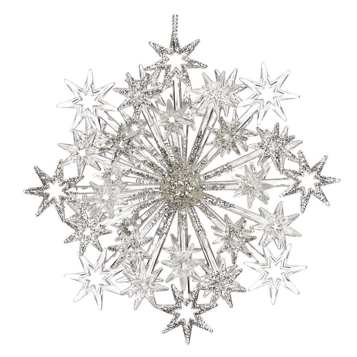 Goodwill Kerstbal Ster 3D Wit D 12.5cm Voordeelaanbod per 2 Stuks