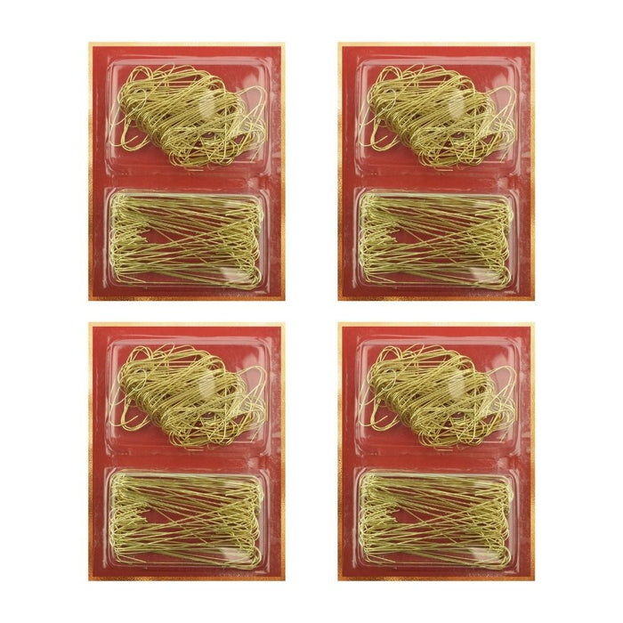 Orange85 Kerstbalhaakjes 6cm en 3cm 4x