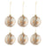 J-Line Kerstballen Marmerlook Wit Goud Small Set van 6