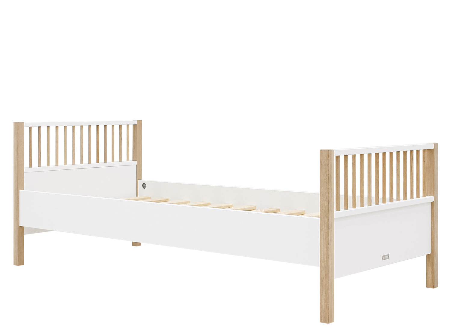 Bopita Mika bed 90x200 - Wit|Eiken