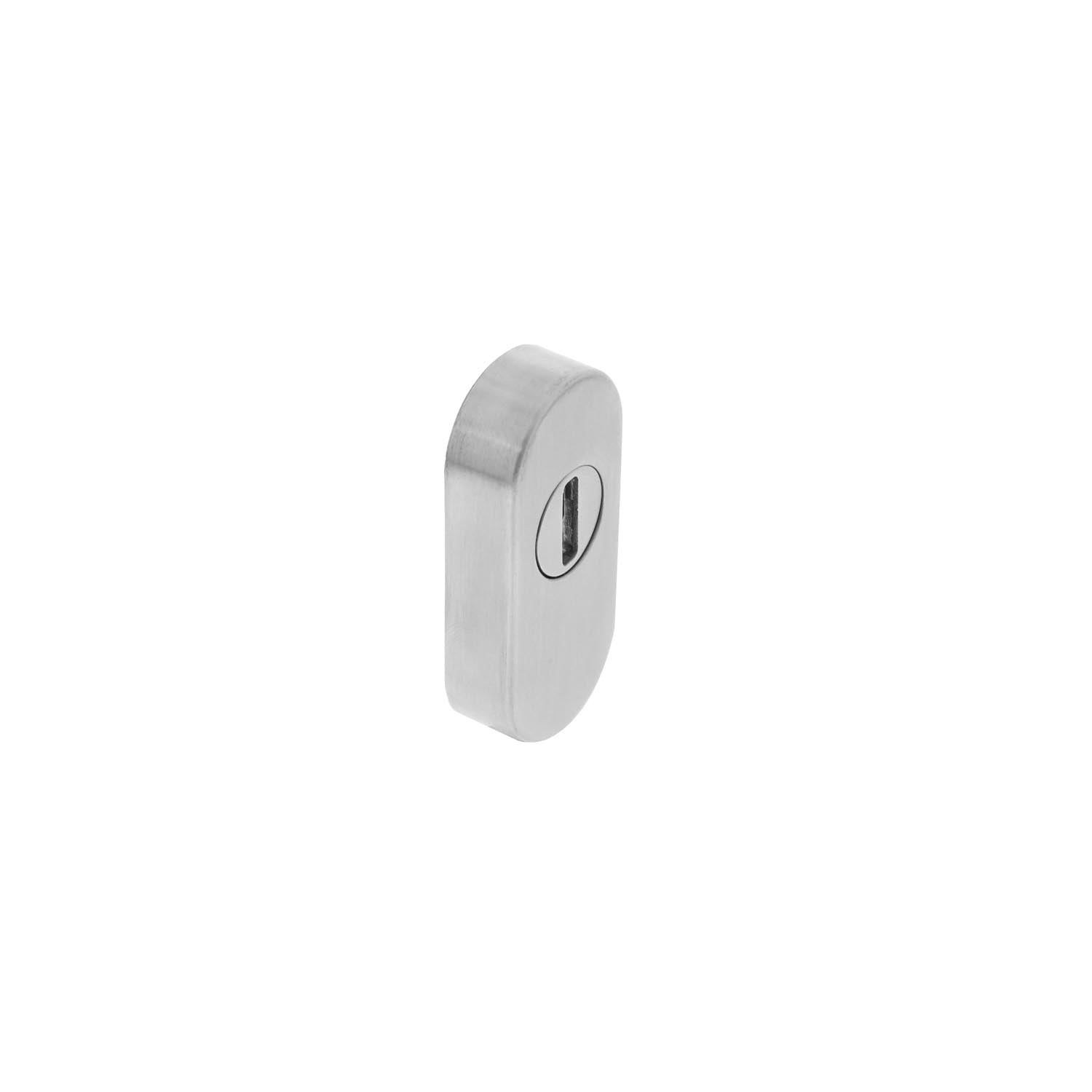 Intersteel Veiligheid-schuifrozet ovaal met sleufplaatje rvs
