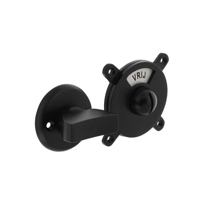 Intersteel Toilet-|badkamersluiting George vrij|bezet zwart