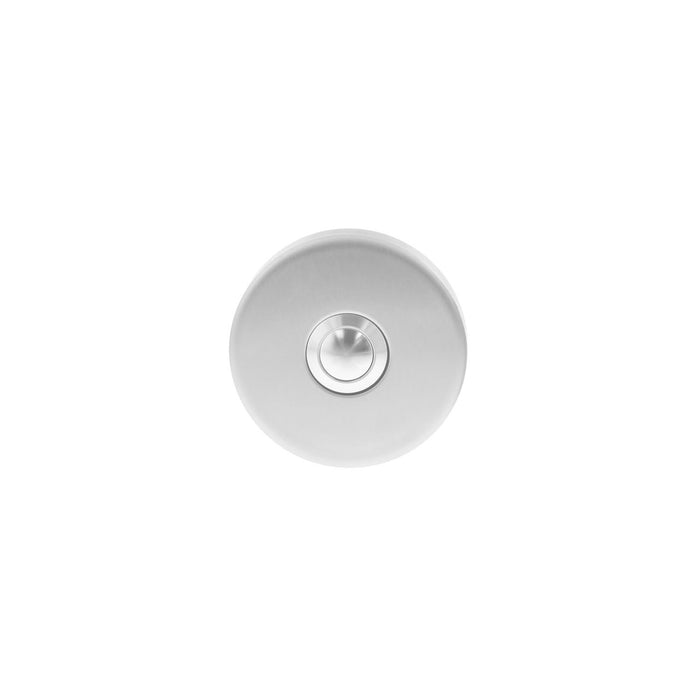 Intersteel Deurbel rond verdekt ø53x10 rvs geborsteld