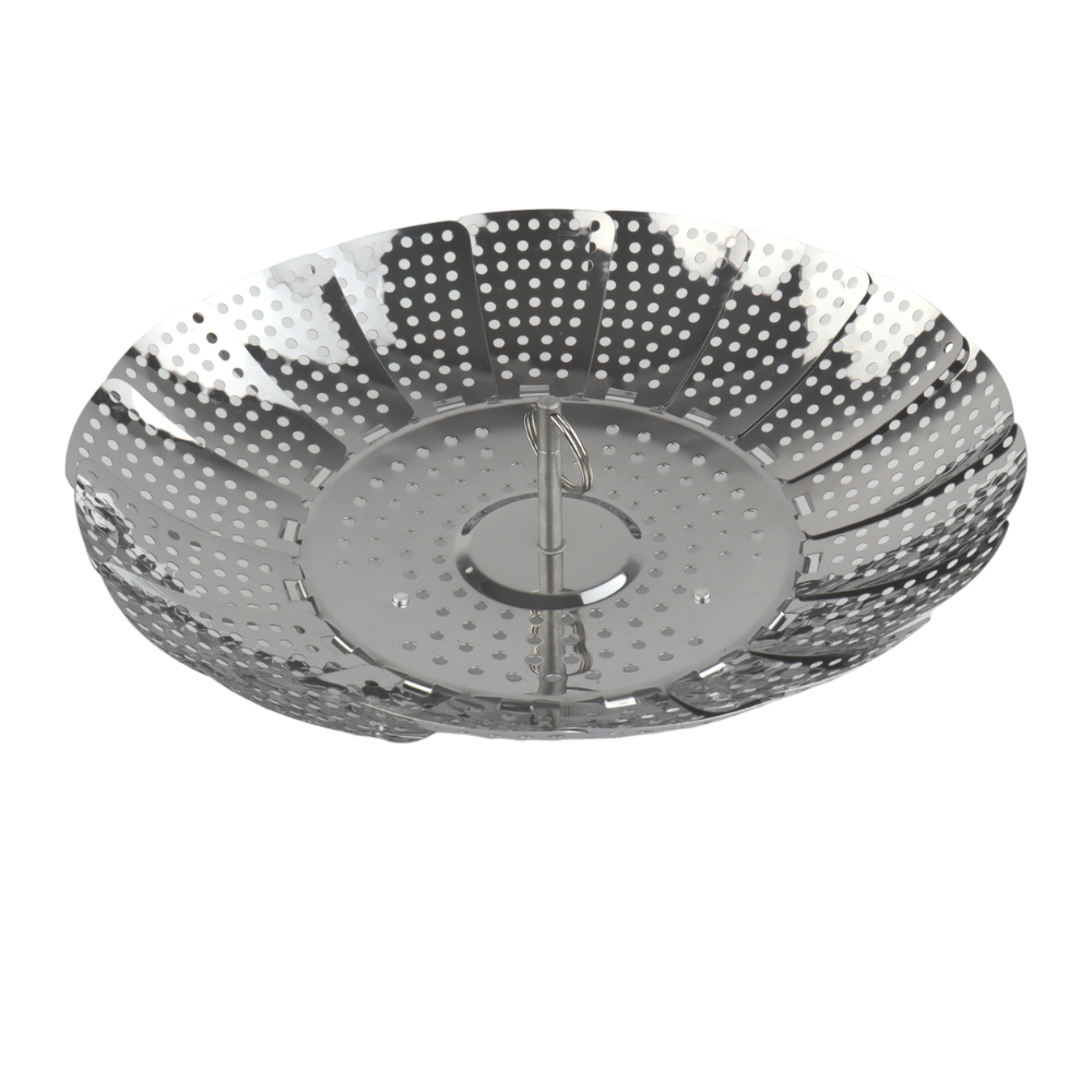 Orange85 Stoommandje RVS 23 x 6 cm Rond Grijs Stoominzet Eten Warmh...