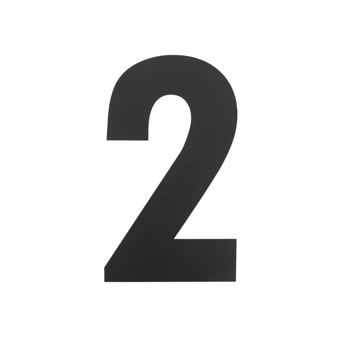 Intersteel Huisnummer 2 XL hoogte 30 cm rvs|mat zwart