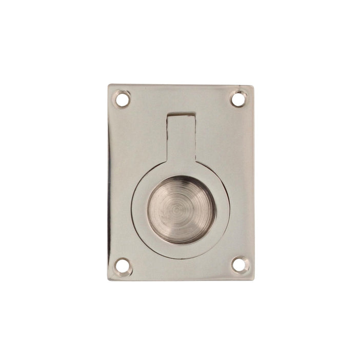 Intersteel Luikring rechthoekig 65 x 49 mm nikkel