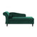 Beliani - LUIRO - Chaise longue - Smaragdgroen - Linkerzijde - Fluweel