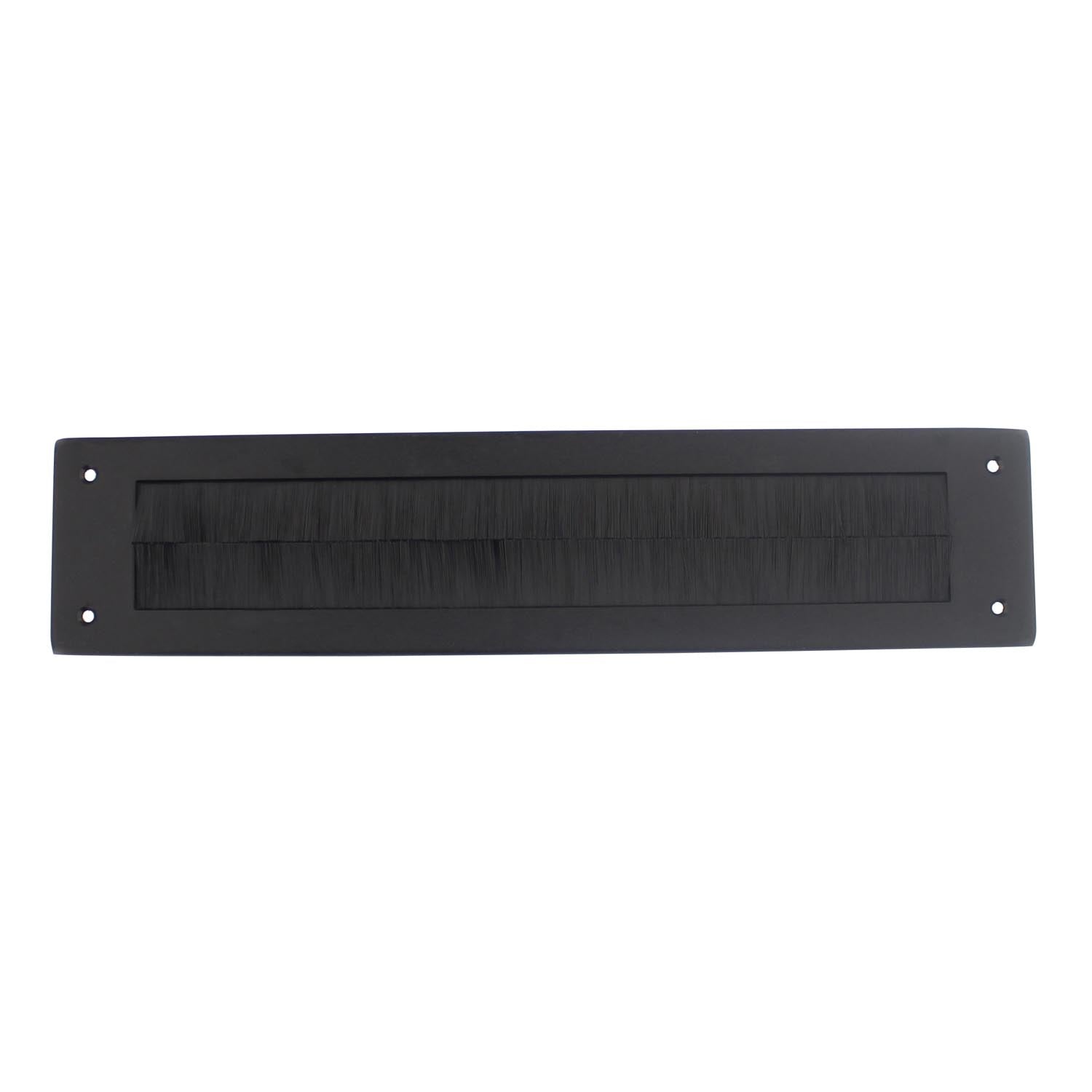 Intersteel Tochtwering rechthoek rvs|mat zwart