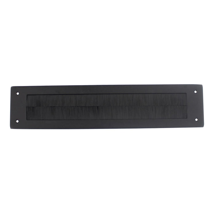 Intersteel Tochtwering rechthoek rvs|mat zwart