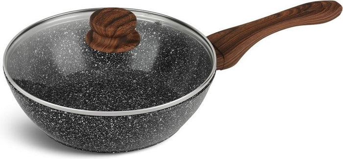 Edenberg Stonetec Line - Wokpan Keramisch - 28 cm - 3-laags