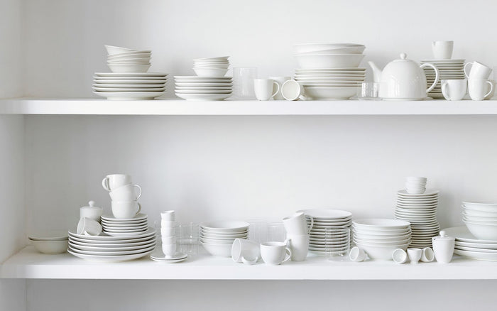 vtwonen Pastabord - Set van 2 - Wit - Porselein - Ø 25.5cm