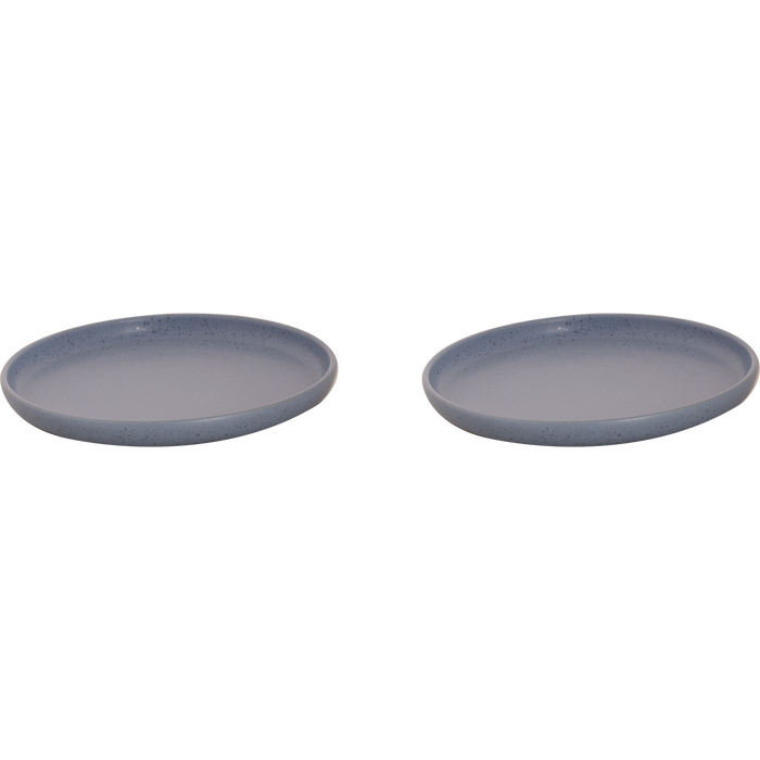 Palmer Bord Sandy Loam 22 cm Blauw Stoneware 2 stuks
