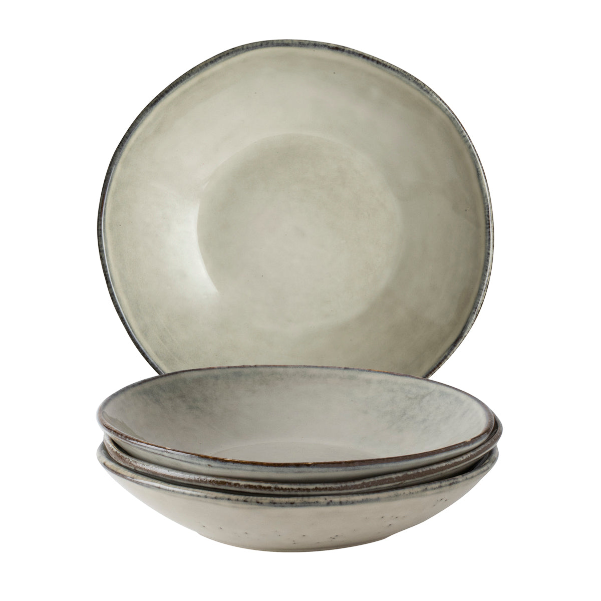 Dutch Rose Giftset 4 Borden Diep 23,5 cm Creme