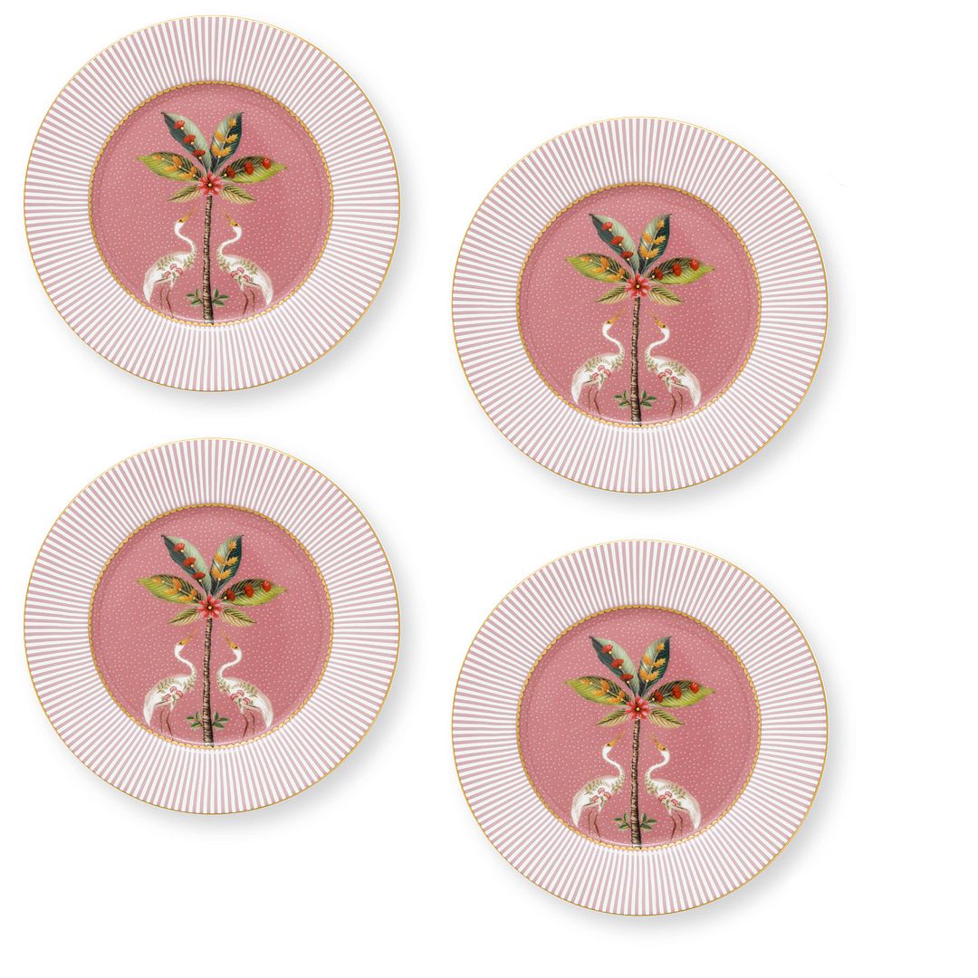 Pip Studio Borden - Set van 4 - Roze - La Majorelle - Ø17cm