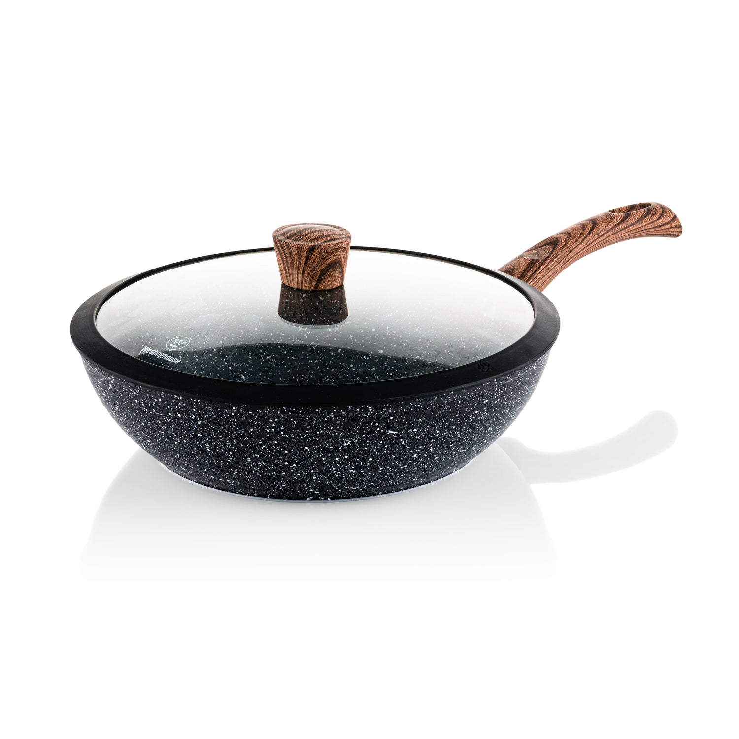 Westinghouse Wokpan  30 cm Black Marble Wood