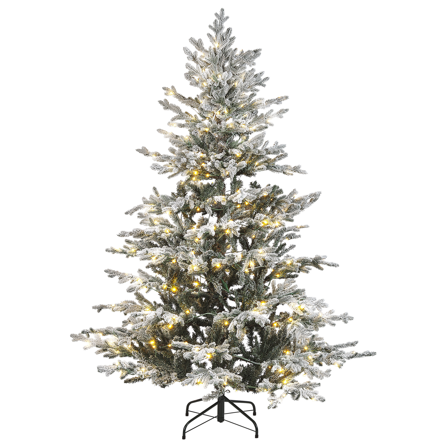 Beliani-BRISCO-Kerstboom verlicht-Wit-180 cm-Synthetisch materiaal