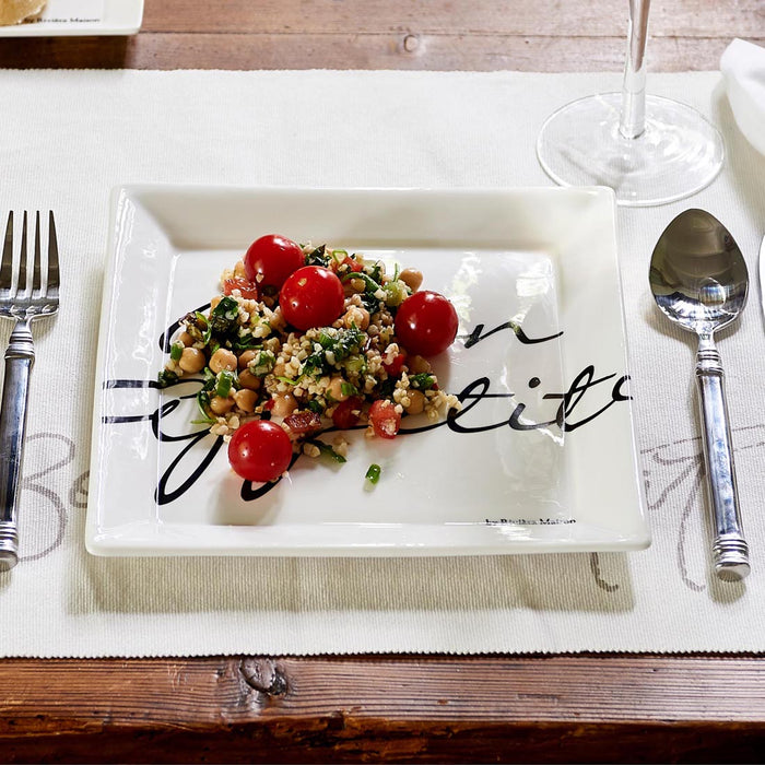 Riviera Maison Buon Appetito Square Plate 22x22
