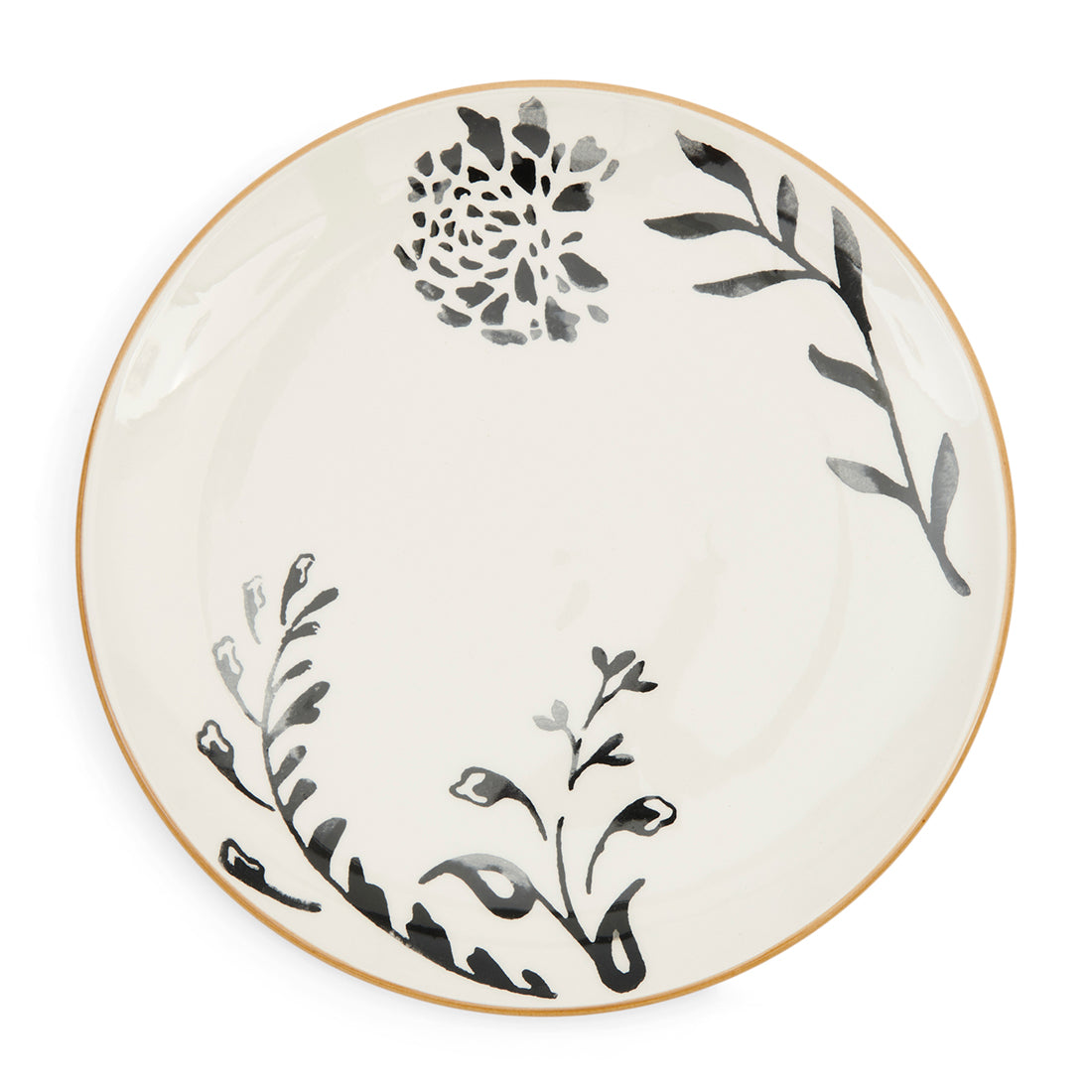 Riviera Maison ontbijtbord met motief - Romance D'Amour - Zwart | Wit