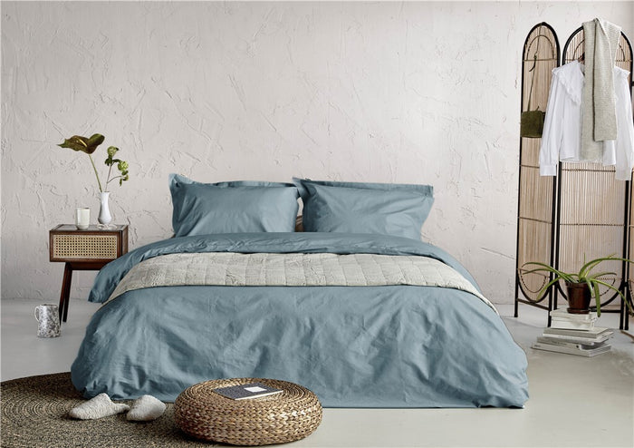 Walra - Dekbedovertrek Forever Cotton - 200x220 - Zeeblauw