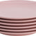 Lite-Body Hermes Ontbijtbord - Set van 6 stuks - Ø 20 cm - Roze
