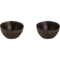 Palmer Schaal Tama 15 cm 80 cl Blauw Zwart Stoneware 2 stuks