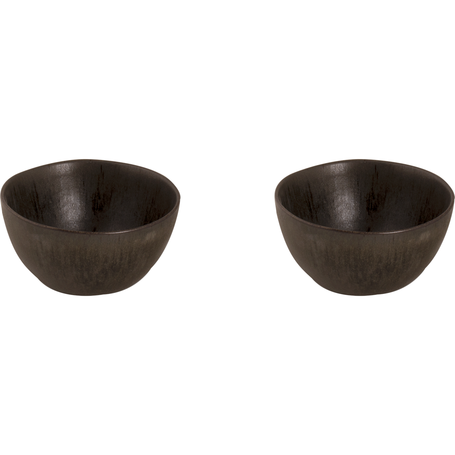 Palmer Schaal Tama 15 cm 80 cl Blauw Zwart Stoneware 2 stuks