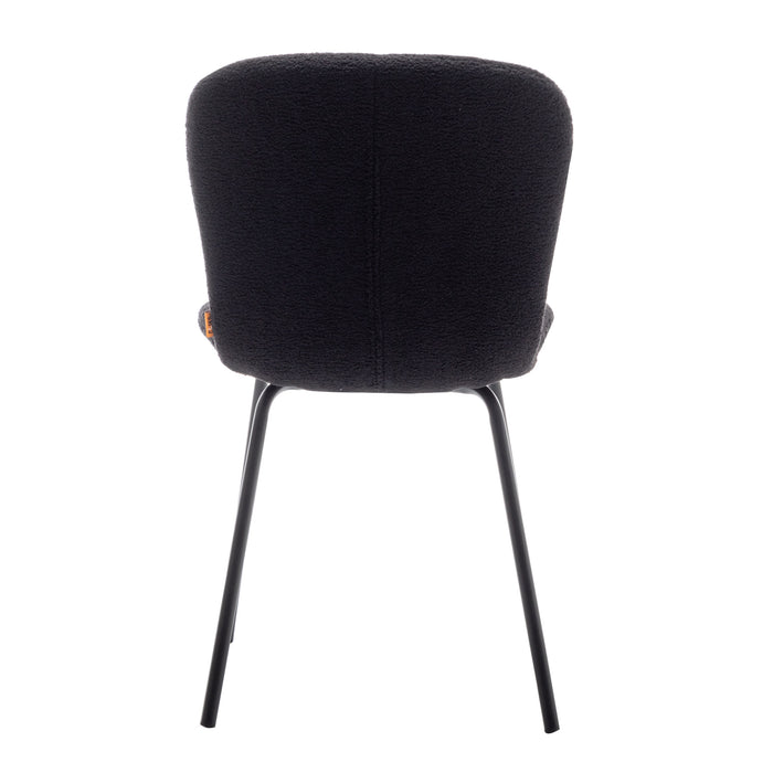 Furnihaus Eetkamerstoelen Set van 4 - Luca - Teddy - Zwart