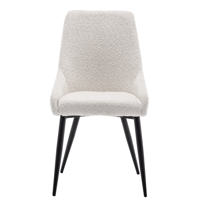 Furnihaus Eetkamerstoel Oscar Boucle Creme Set van 4