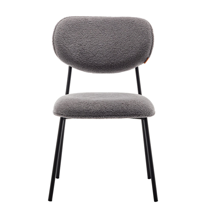 Furnihaus Eetkamerstoel Amalia Teddy Grijs Set van 4