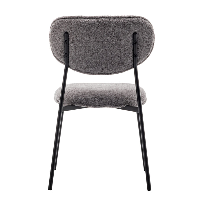 Furnihaus Eetkamerstoel Amalia Teddy Grijs Set van 4