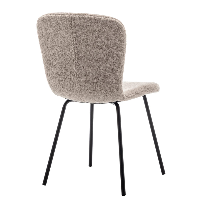 Furnihaus Eetkamerstoel Luca Teddy Taupe Set van 2