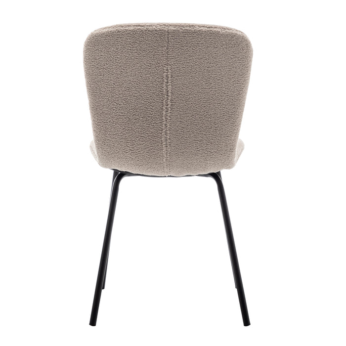 Furnihaus Eetkamerstoel Luca Teddy Taupe Set van 2