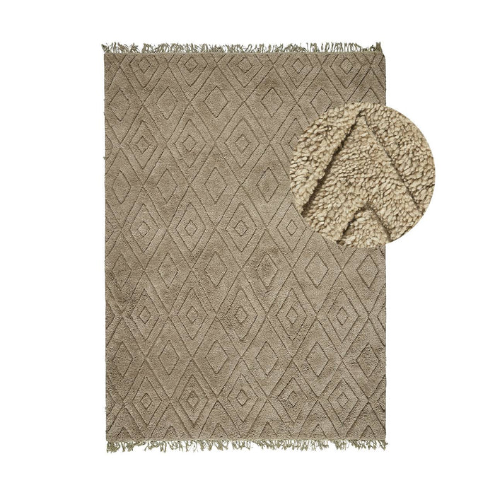 by fonQ Square Vloerkleed 170 x 240 cm - Groen