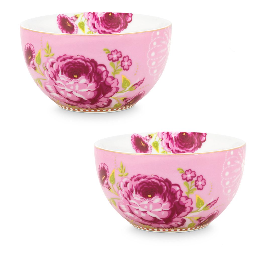 Pip Studio Kommen - Set van 2 - Roze - Early Bird - Ø12cm
