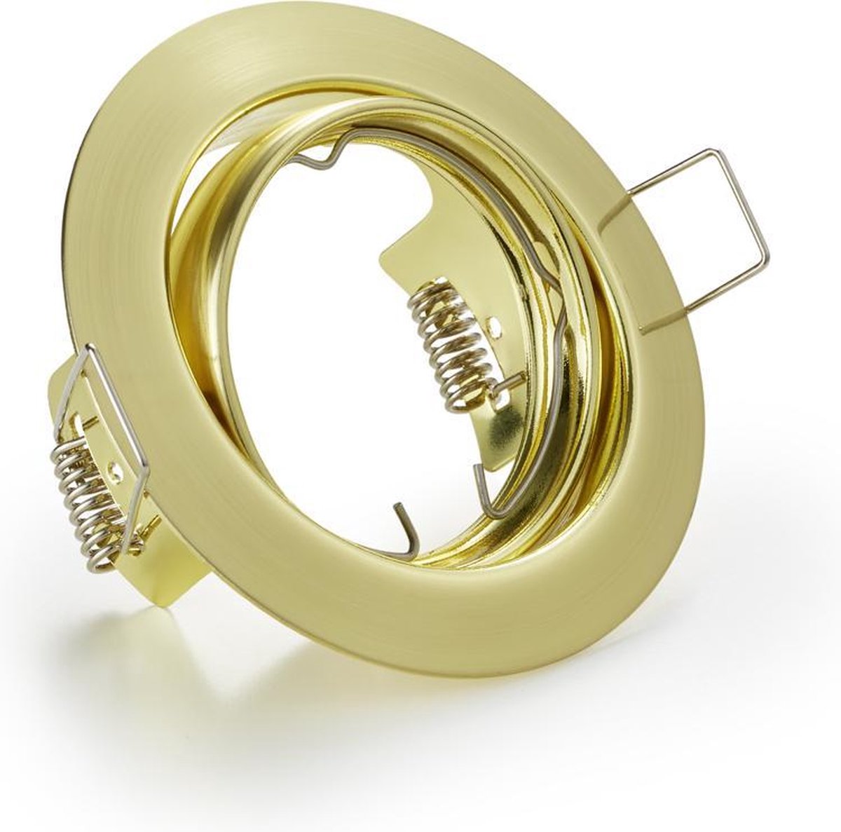 Trio Leuchten Jura Inbouwspot 1x GU10 Kantelbaar Messing