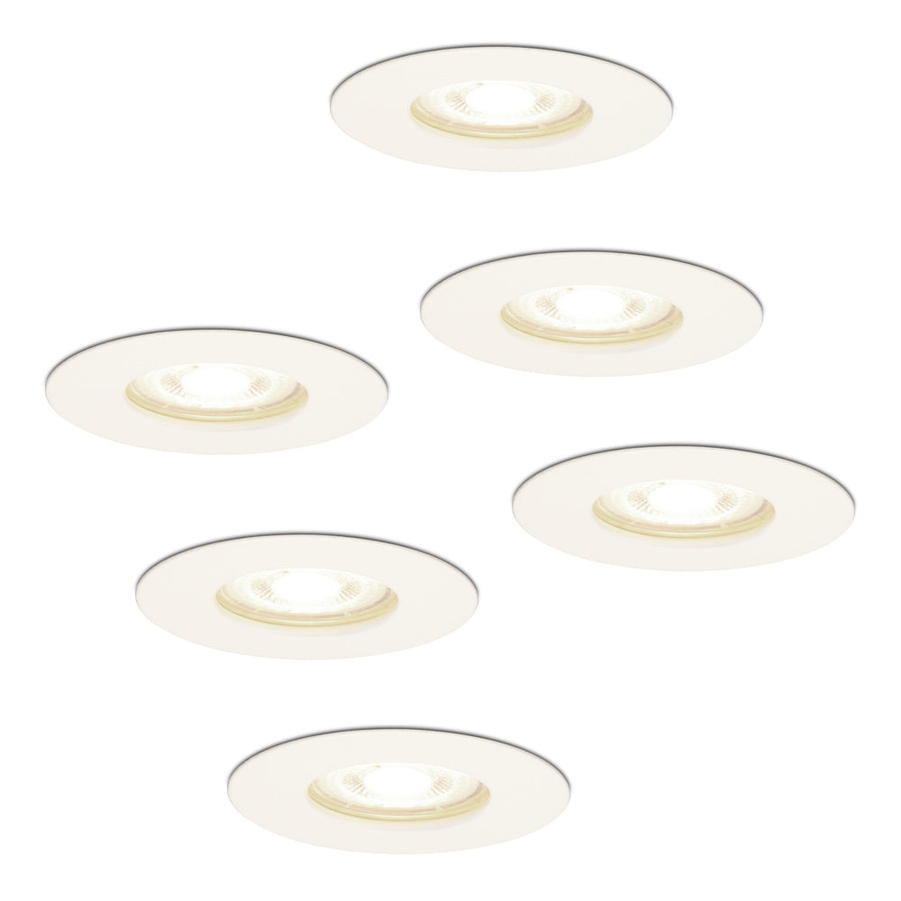 HOFTRONIC 6x Bari - LED Inbouwspots Badkamer IP65 Wit