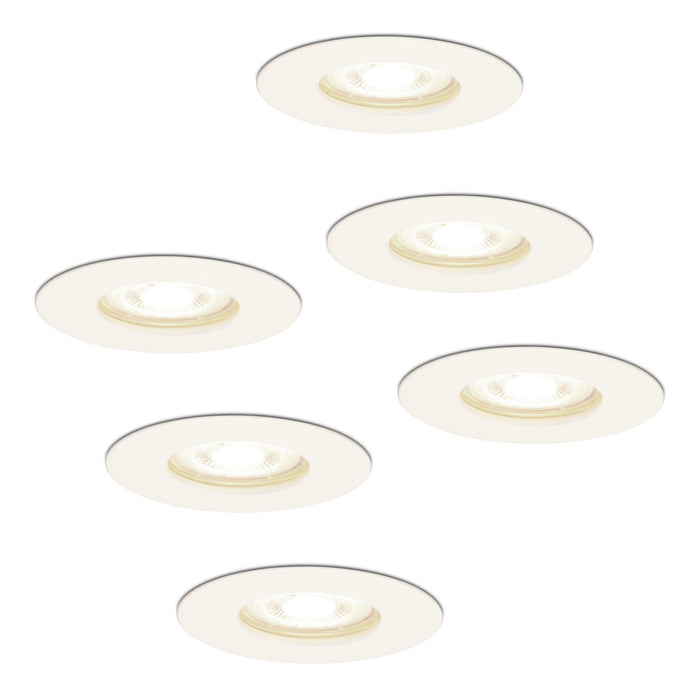 HOFTRONIC 6x Bari - LED Inbouwspots Badkamer IP65 Wit