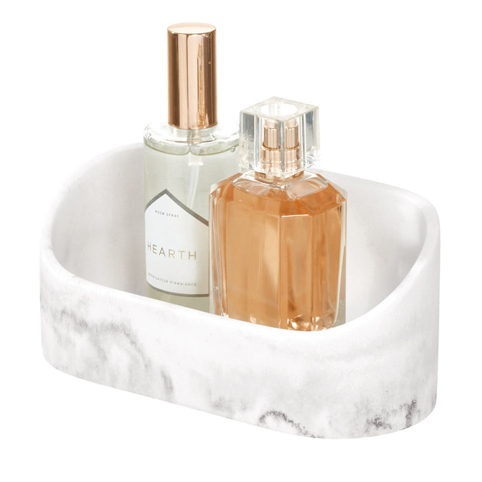 Badkamer Organizer, 20.5 x 9 x 9 cm, Kunststof, Marmer Patroon - iDesi