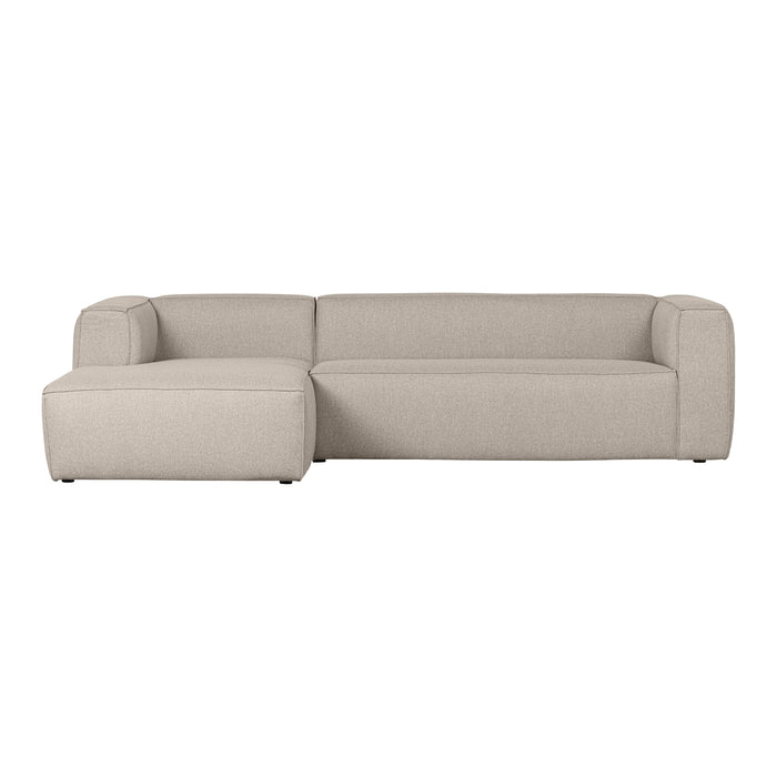 WOOOD Bean Hoekbank met Chaise Longue Links - Melange - Beige