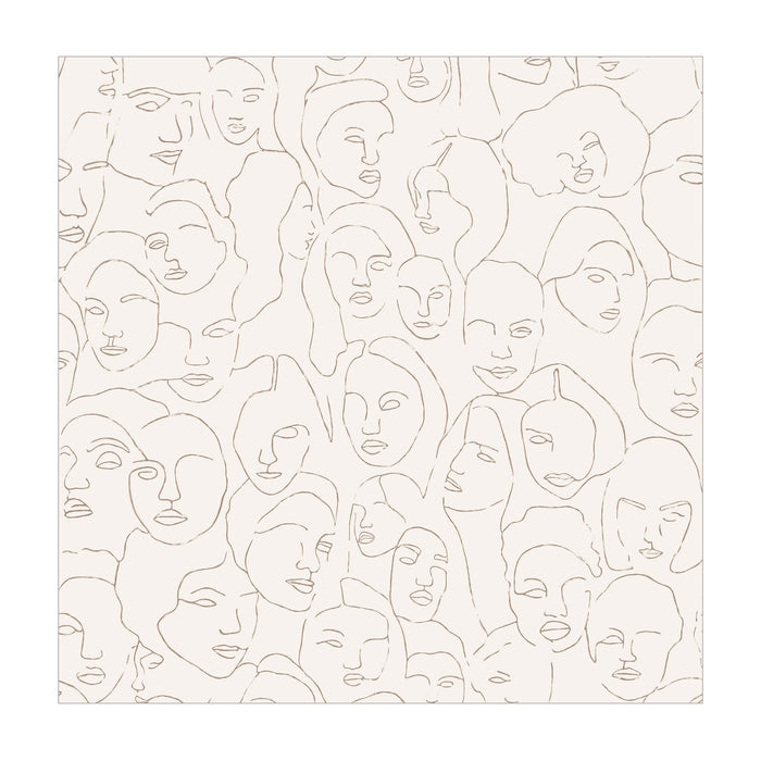 vtwonen - Fotobehang - Faces - 150x280 cm