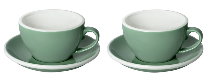 Loveramics - Egg Cappuccinokop met schotel - Set van 2 - 250ml - Mint
