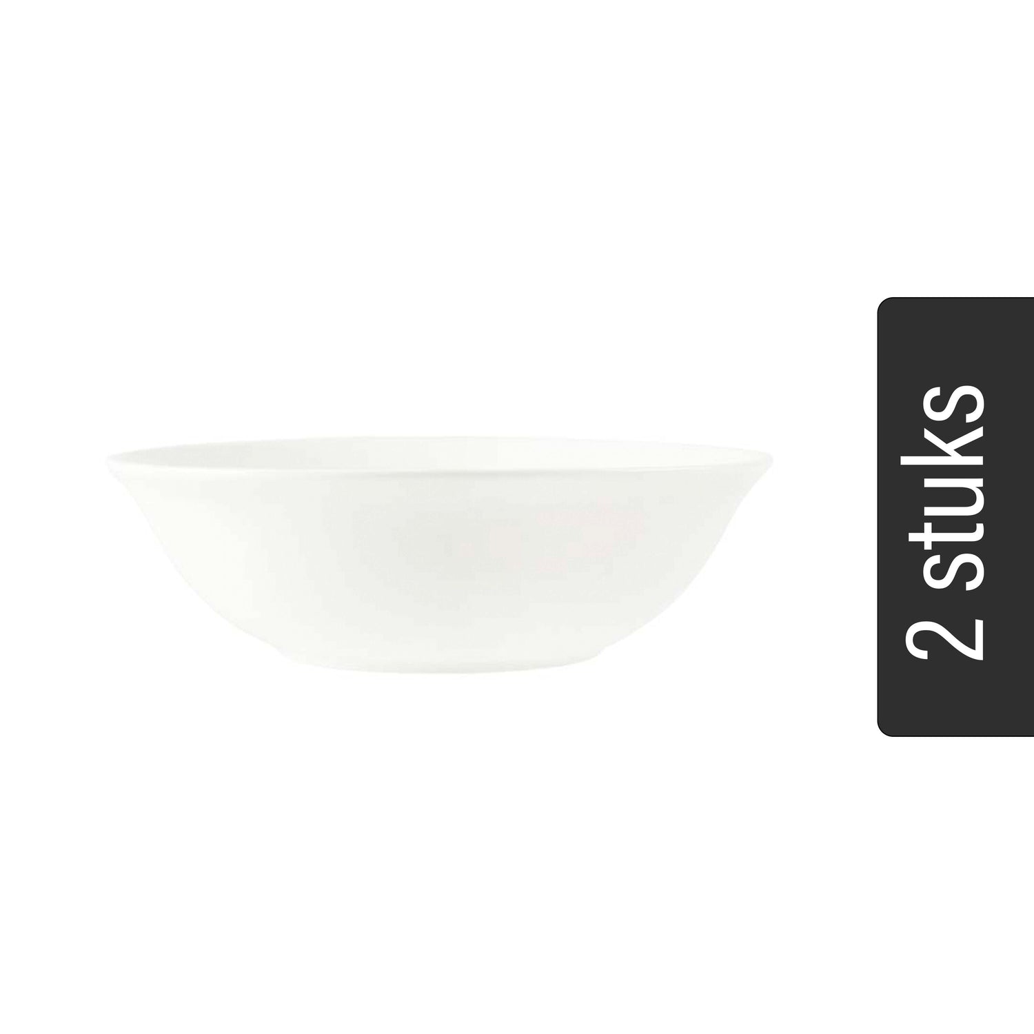 vtwonen Schalen - Set van 2 - Wit - Porselein - Ø 23cm