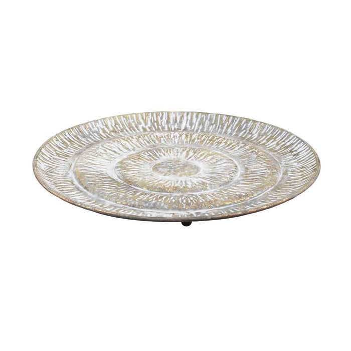 PTMD Vinya Ronde Schaal - H3,5 x Ø55 cm - Metaal - Goud