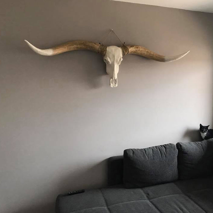 Skull Decoratie imitatie longhoorn 170 cm