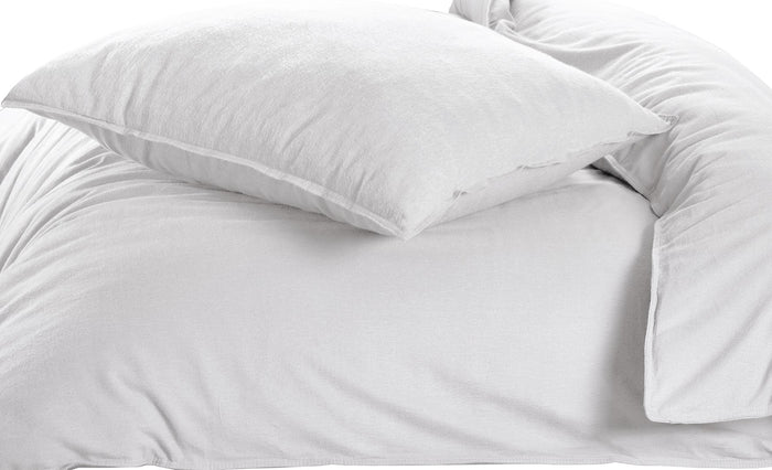 Day Dream Uni Flanel dekbedovertrek 240x200|220 cm wit