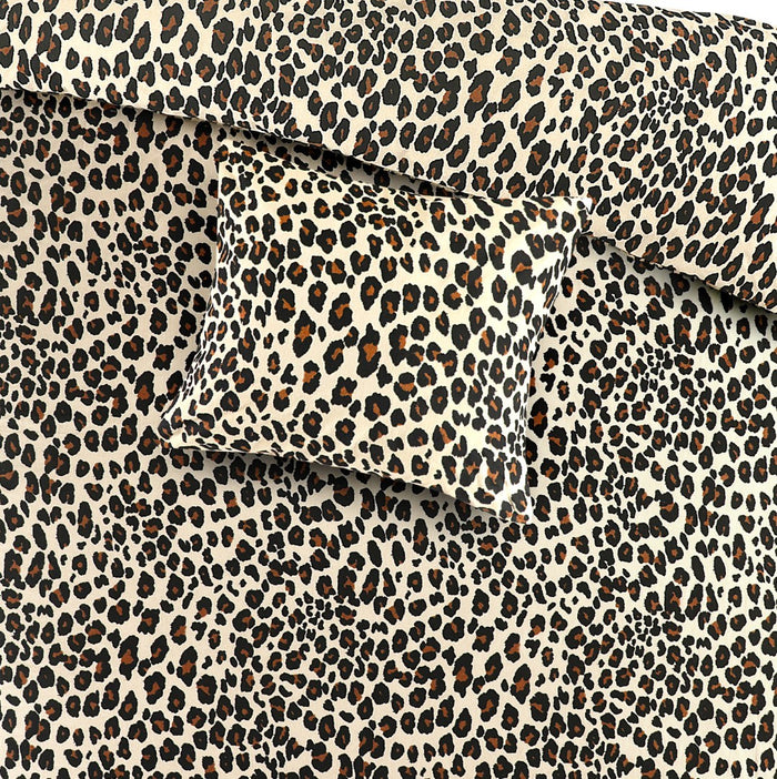 Day Dream Panter Flanel dekbedovertrek 240x200|220 cm beige