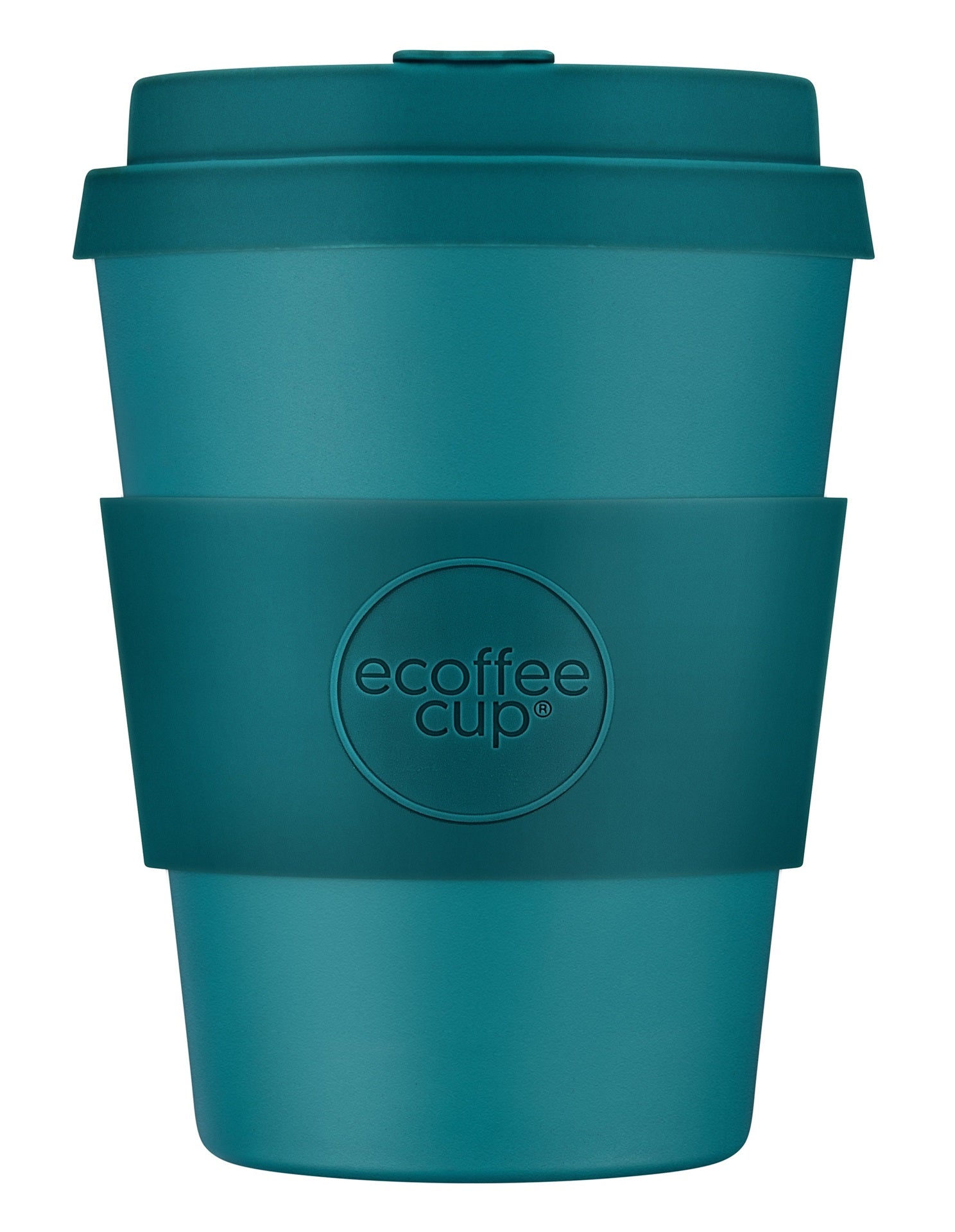Ecoffee Cup Koffiebeker to Go 350 ml - Petrol Siliconen
