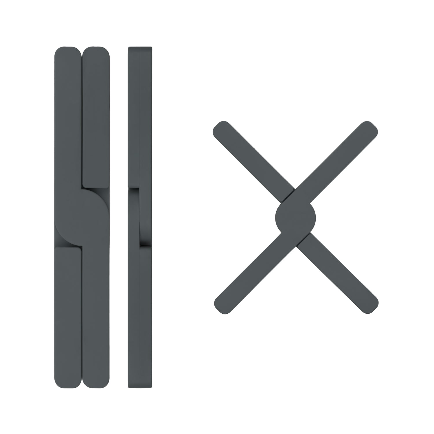 Krumble Opvouwbare silicone pannenonderzetter - Antraciet